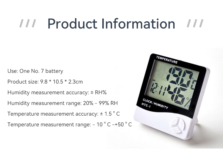 Indoor and outdoor temperature and humidity meter,JW1903,62*33*59cm,White
